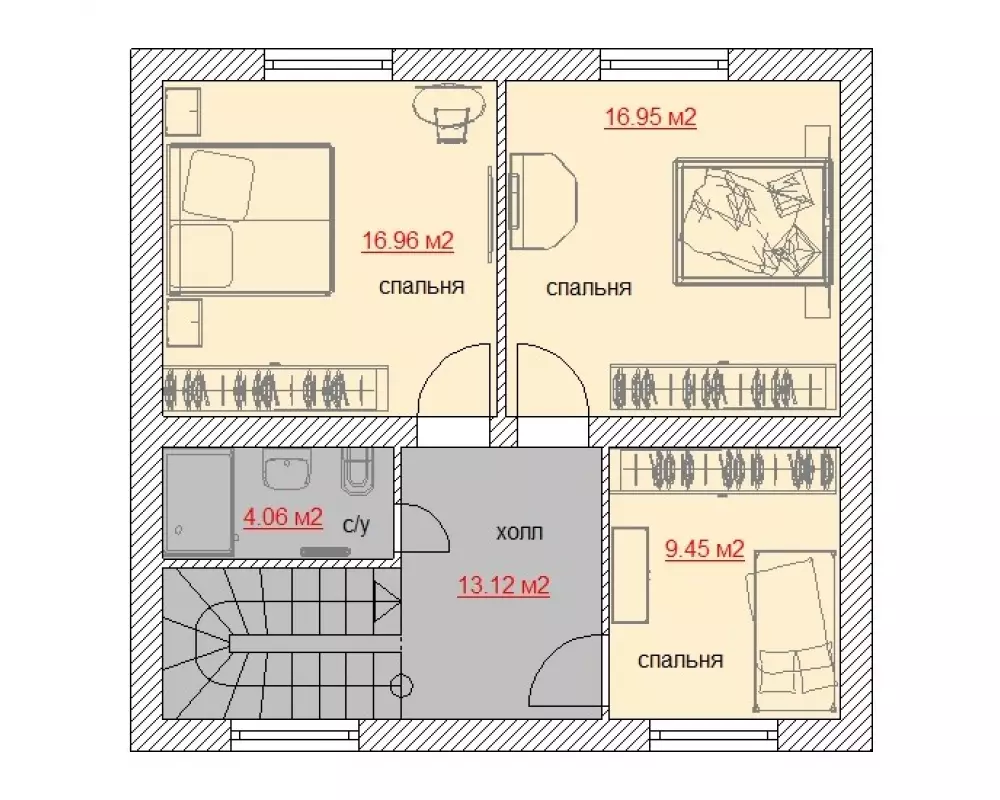 Дом 150 кв.м двухэтажный с гаражом