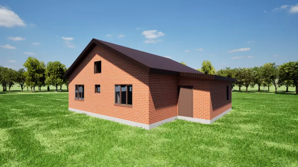 Дом 96 кв.м одноэтажный