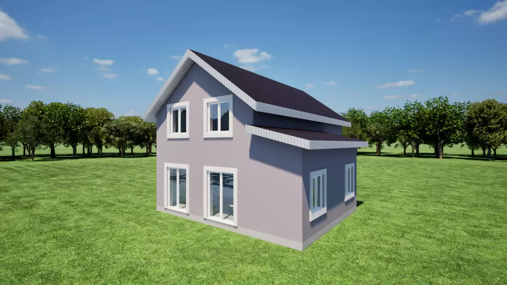 Дом 125 кв.м двухэтажный