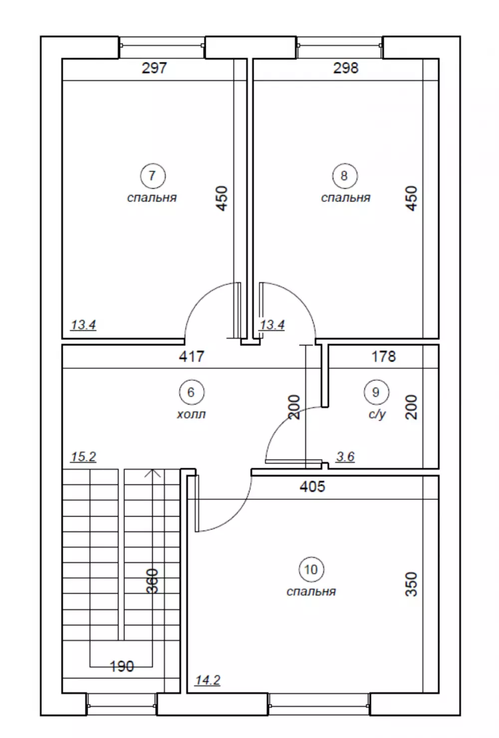 Дом 125 кв.м двухэтажный
